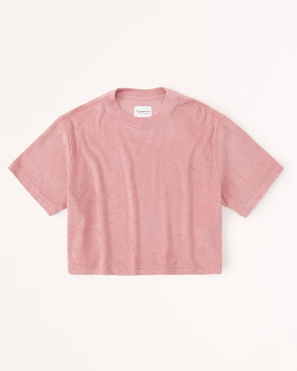 Women's Towel Terry Crew Tee | Women's New Arrivals | Abercrombie.com | Abercrombie & Fitch (US)