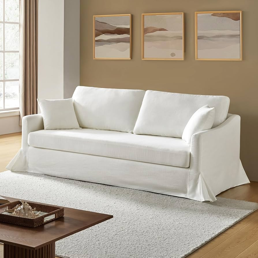 HULALA HOME 80" Modern Sofa with Machine Washable Slipcovers, 3 Seater Deep Seat Couch with Remov... | Amazon (US)