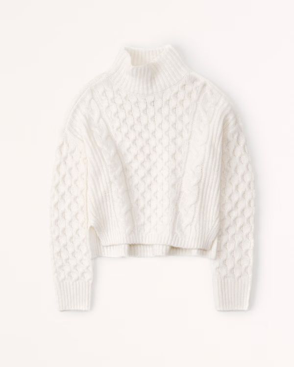 Cable Turtleneck Sweater | Abercrombie & Fitch (UK)