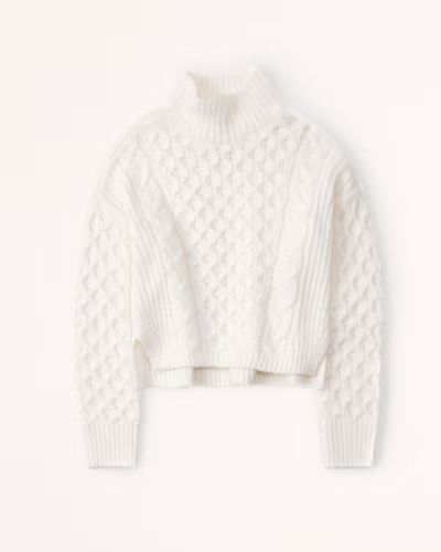 Cable Turtleneck Sweater | Abercrombie & Fitch (US)