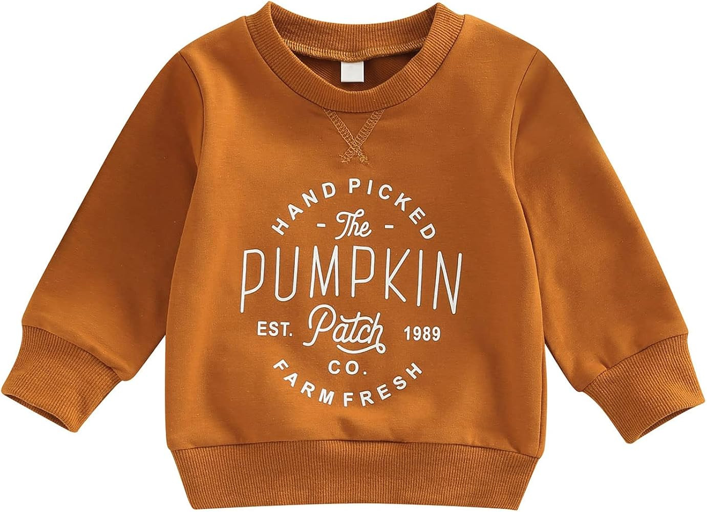 Toddler Baby Halloween Outfit Boy Girl Pumpkin Sweatshirt Crewneck Pullover Sweater Long Sleeve S... | Amazon (US)