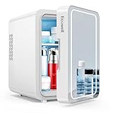 ECOWELL WRE110 Mini, 4 Liter/6 Can Skincare Fridge with LED Mirror, AC/DC Cooler & Warmer Small Refr | Amazon (US)