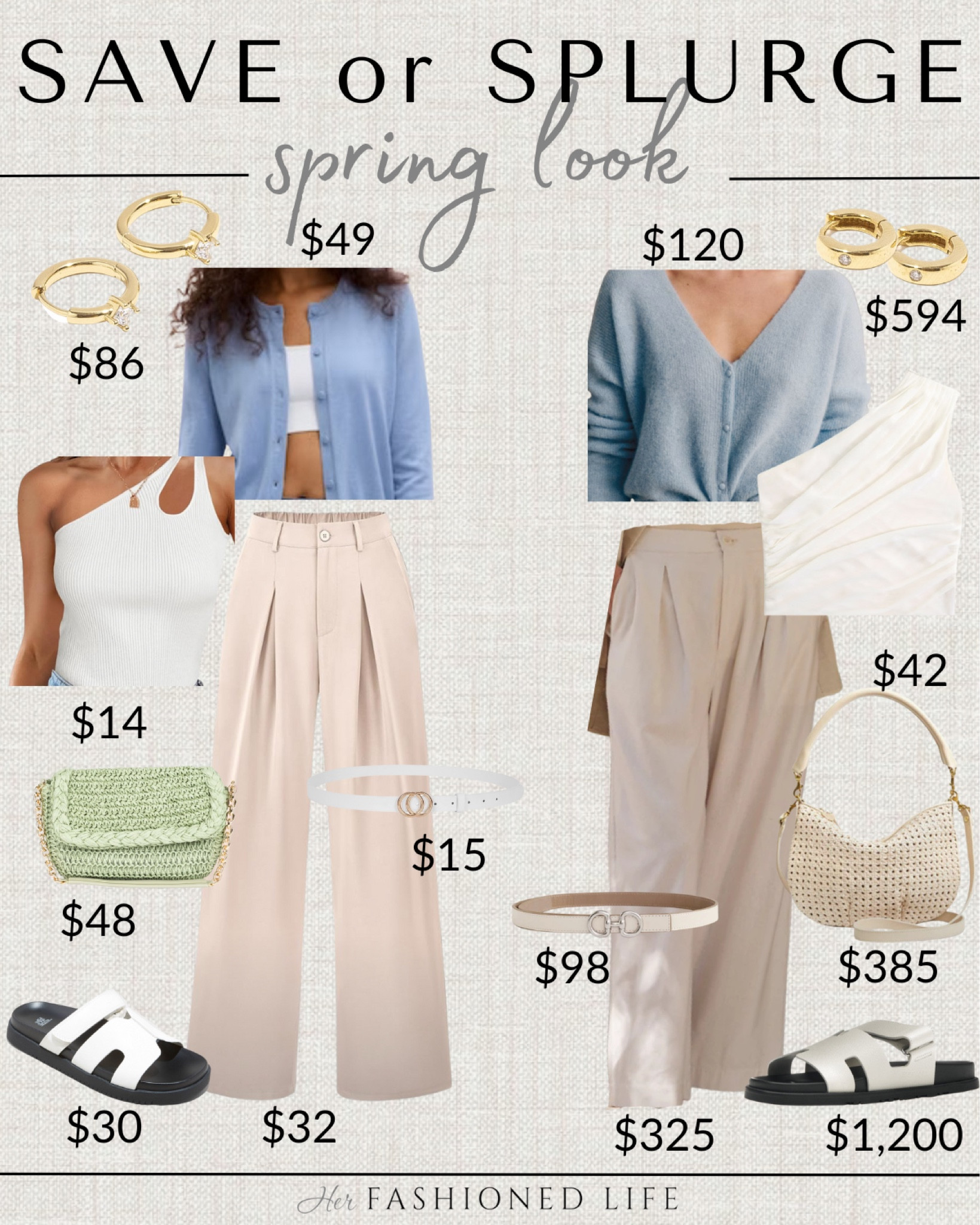 Save or Splurge spring look! 
 

#LTKsalealert #LTKstyletip #LTKover40