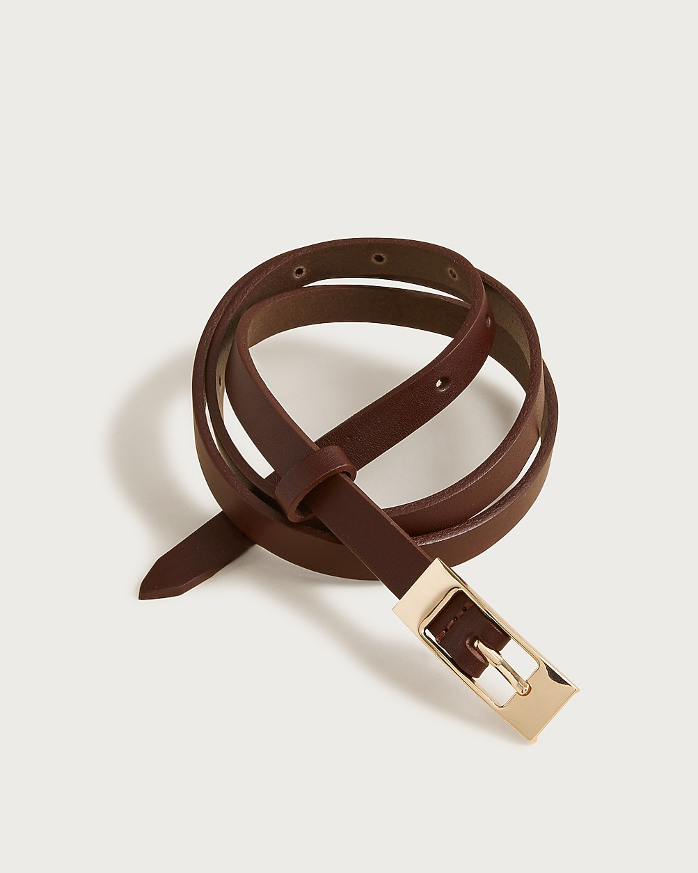 Skinny Italian leather belt | J. Crew US