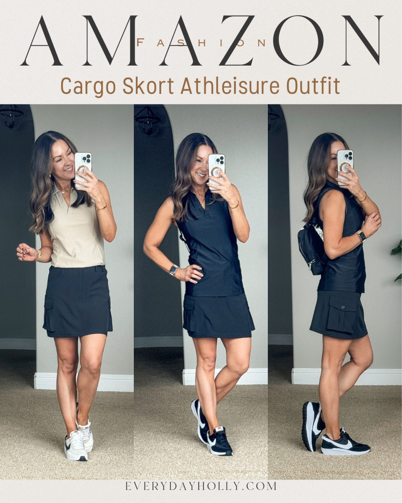 ‼️Back in Stock & 💥 on Sale‼️

This skort is perfect to wear every day, to kids sports, hiking, travel, theme parks! #sogood 

💥Sale
15% off skort - no code needed
25% off sneakers - code SPORT25
15% off my no-sock (these do not slip down!) 
Cargo skort with bike shorts XS black, Comfy Athleisure Outfit, wearing size XS khaki & black polo tank tops | golf polo, cargo skort, athleisure, pickleball outfit, summer outfit, fall fashion, neutral fashion, sports mom outfit, travel skirt


#LTKActive #LTKFitness #LTKFindsUnder50