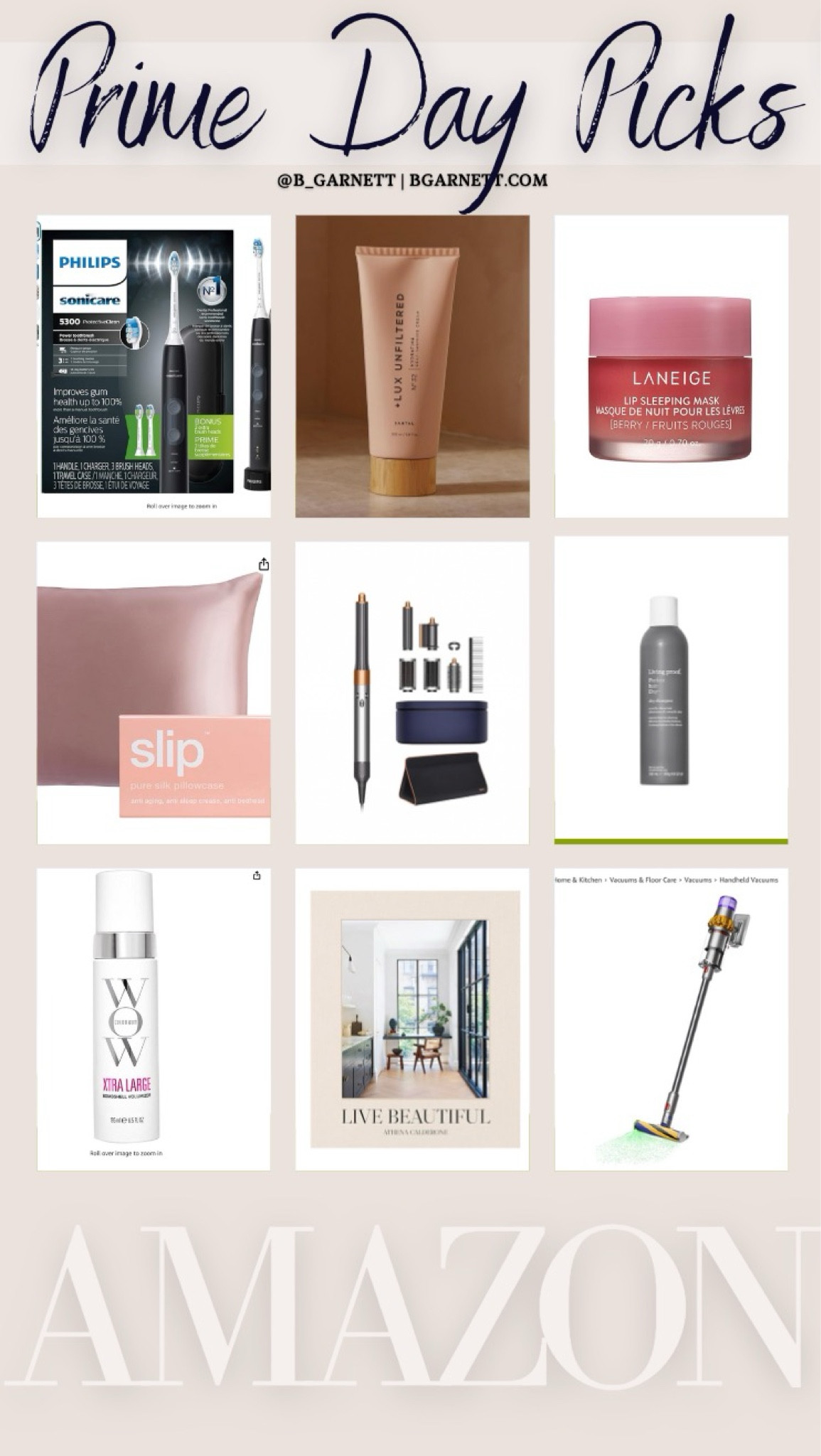 Amazon prime day picks 

Dyson vacuum | Dyson blow dryer | silk pillow case | lip masque | self tanner | dry shampoo | electric toothbrush 

#LTKFindsUnder50 #LTKFindsUnder100 #LTKSaleAlert