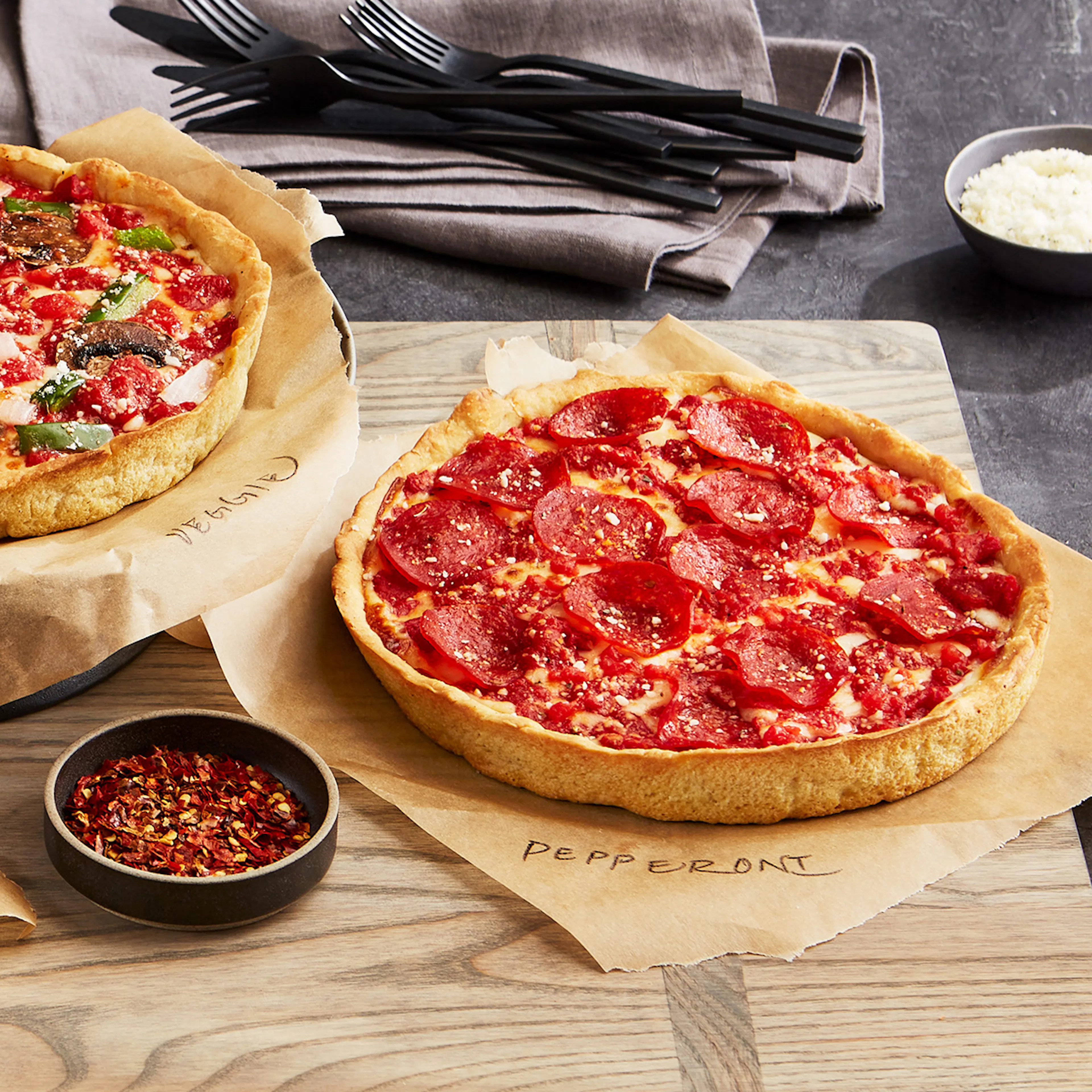 2 Lou Malnati's Thin Crust Pizzas + 1 Deep Dish Pizza by Lou Malnati's Pizza | Goldbelly | Goldbelly