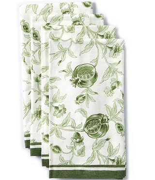 Southern LivingGreen Pomegranate Print Napkins, Set of 4 | Dillard's