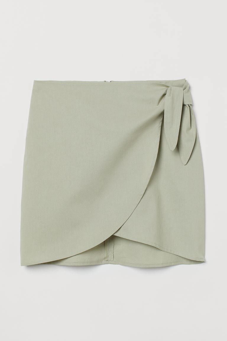 Short tie-detail skirt | H&M (UK, MY, IN, SG, PH, TW, HK)