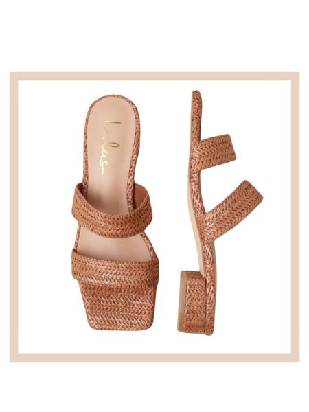 Brown raffia low heel slide on summer vacation resort date night sandals

#LTKparties #LTKshoecrush #LTKworkwear