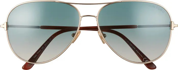 Tom Ford Clark 61mm Gradient Aviator Sunglasses | Nordstrom | Nordstrom