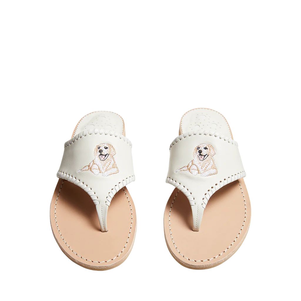 Yellow Lab Embroidered Sandal | Jack Rogers