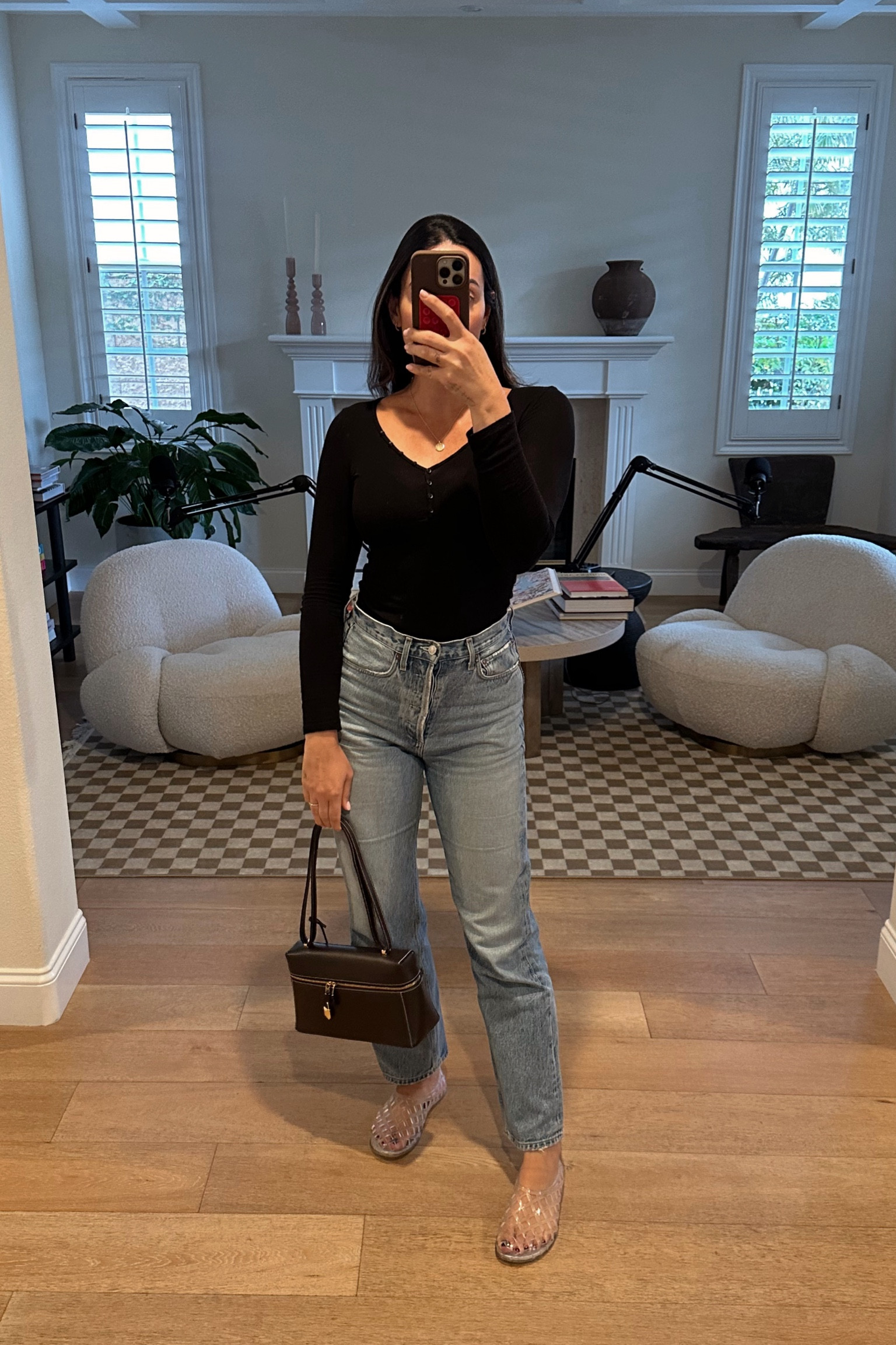 Best thermal ever - size small
Size 25 denim 
Jelly’s run half size big 
New favorite bag 

#LTKSeasonal #LTKFindsUnder100