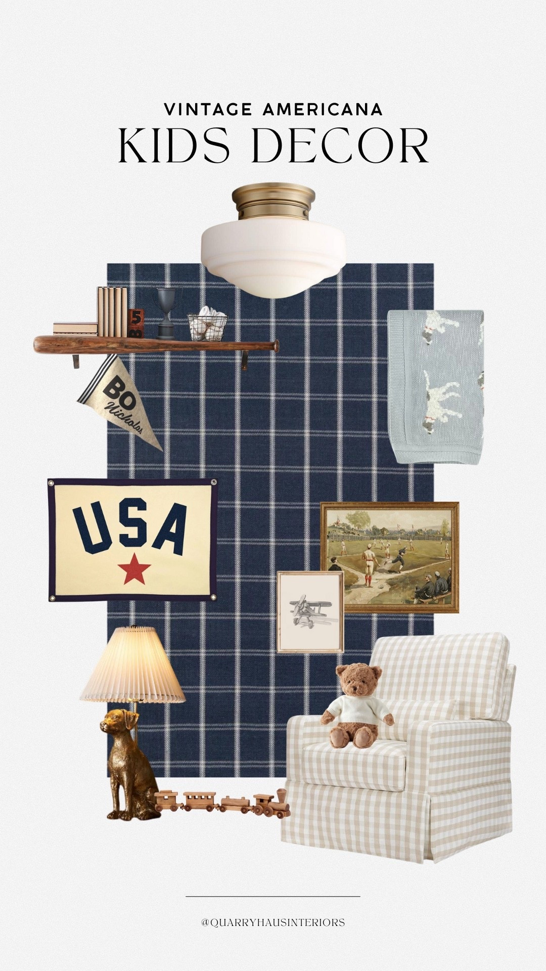 Vintage Americana kids decor 🇺🇸 perfect for adding a patriotic touch to bedrooms and nurseries!

#LTKKids #LTKBaby #LTKHome