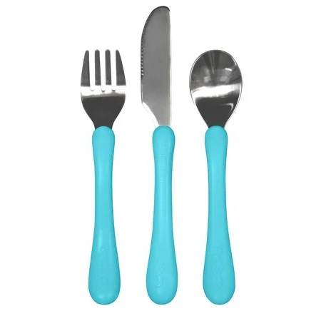 green sprouts Learning Cutlery Set-Aqua-12mo+ | Walmart (US)