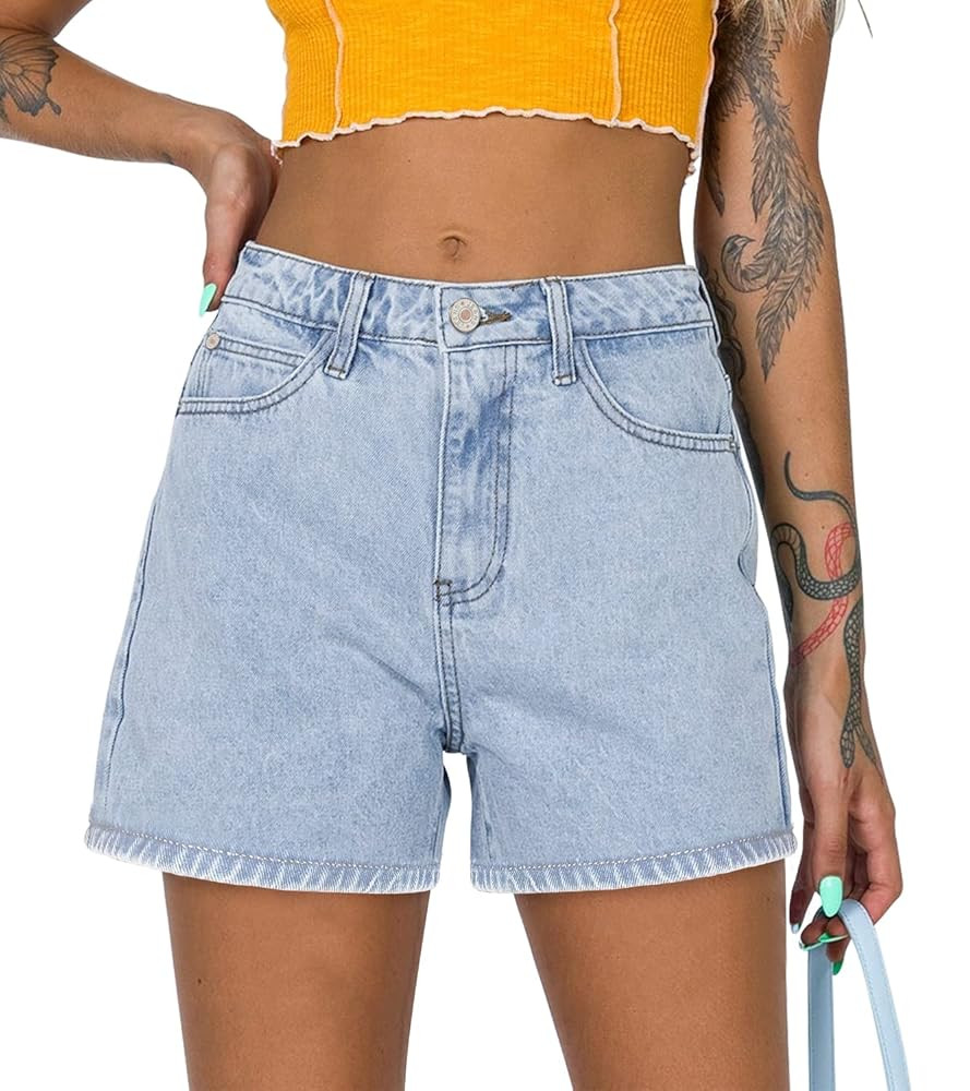 2025 Jean Shorts for Women Casual Stretchy Denim Summer Hot Short | Amazon (US)