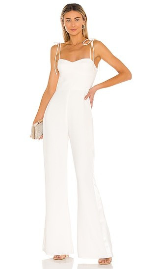 Amanda Uprichard Champagne Jumpsuit in Ivory. - size S | Revolve Clothing (Global)