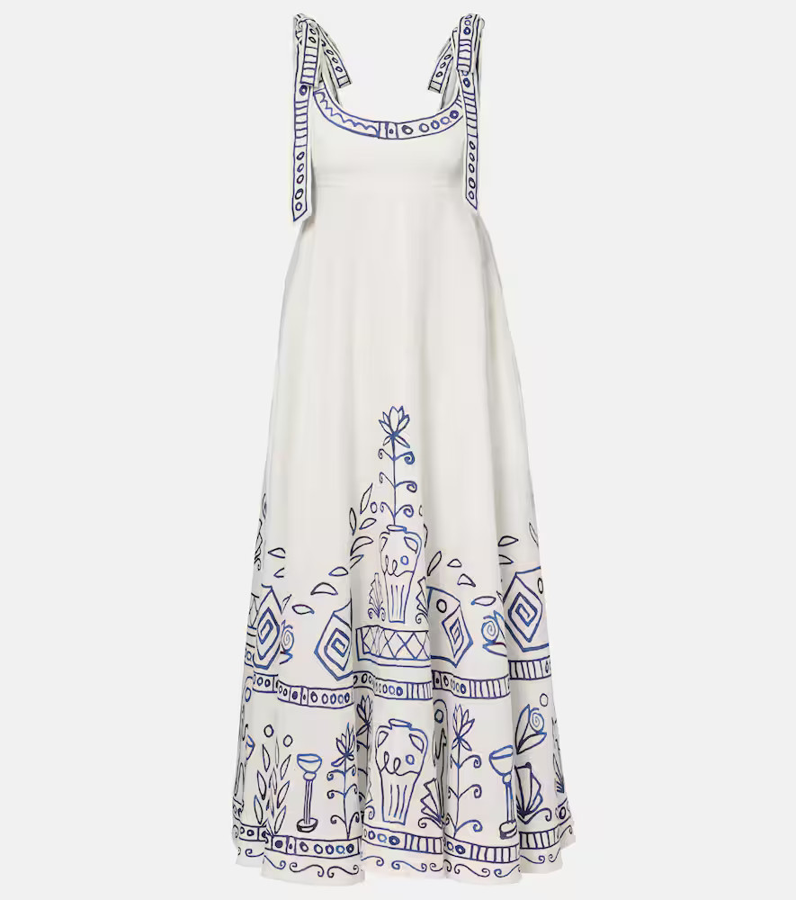 AlÃ©mais x LRNCE Leela printed linen maxi dress | Mytheresa (US/CA)
