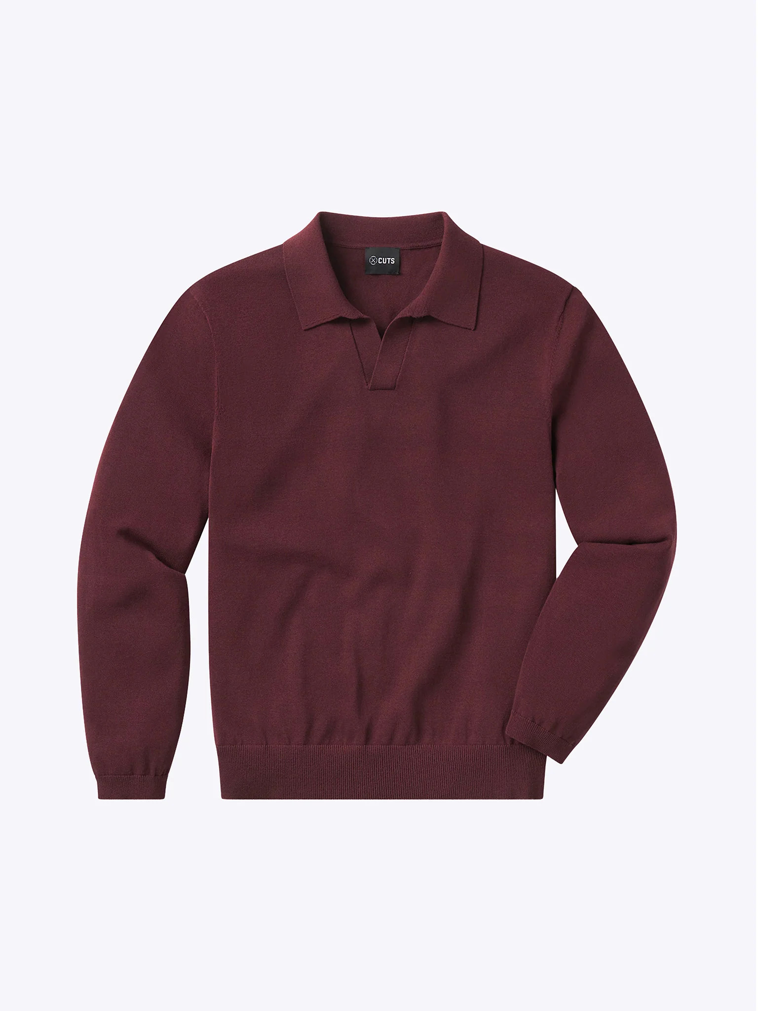 Riviera Knit Long Sleeve Polo | Cuts Clothing Inc.