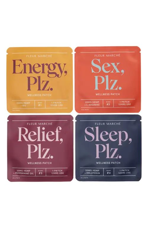 Fleur Marché Variety, Plz. Set of 4 CBD Wellness Patches in Multi at Nordstrom | Nordstrom