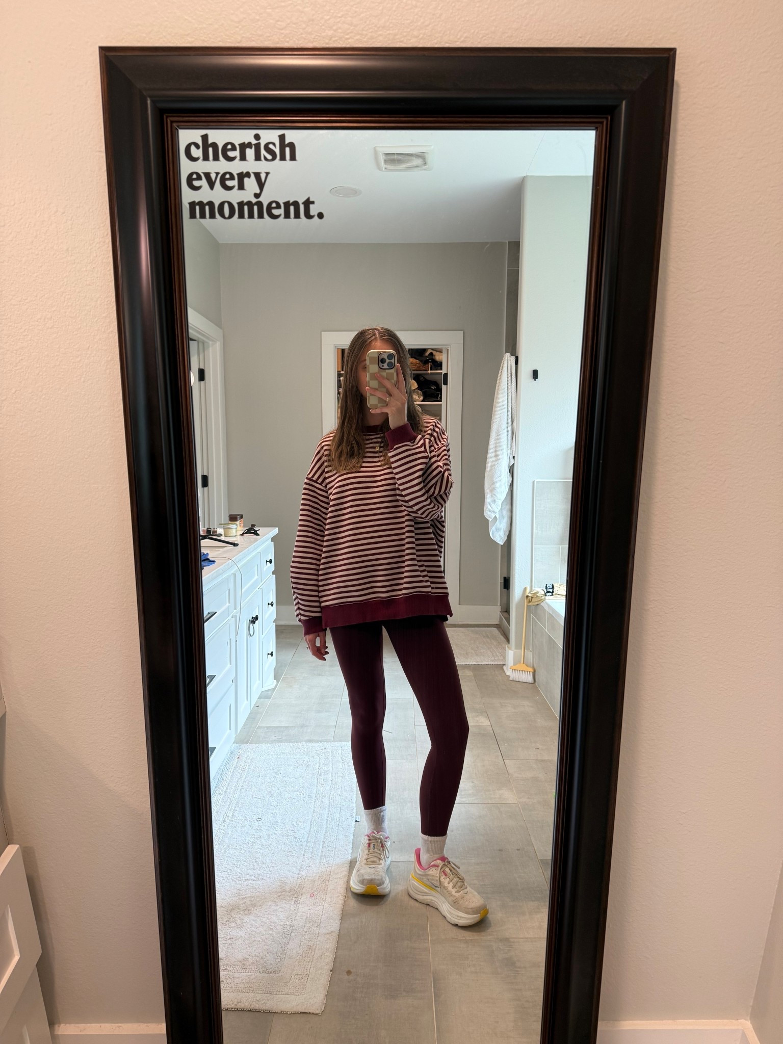 Top: small (runs big)
Bottoms: small
Shoes: 8.5

#LTKPetite #LTKActive #LTKmomlife