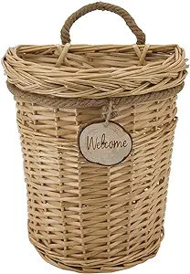 Woven Wicker Hanging Basket Door Hanging Basket Wall Decorations for Home Garden Farmhouse (origi... | Amazon (US)