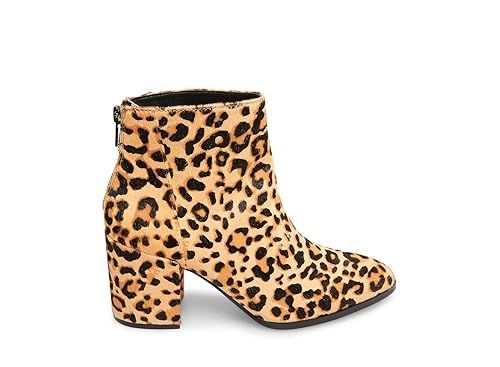 Steve Madden Womens Jillian Almond Toe Ankle Fashion Boots, Leopard, Size 6.5 | Amazon (US)