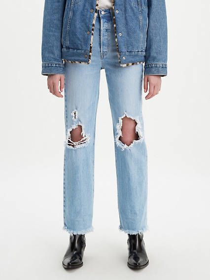 Levi's Ribcage Full Length Ripped Women's Jeans 30x32 | LEVI'S (US)