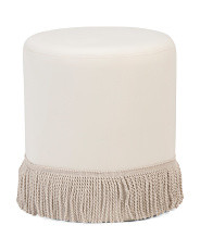 18in Digby Fringe Ottoman | Poufs & Ottomans  | Marshalls | Marshalls
