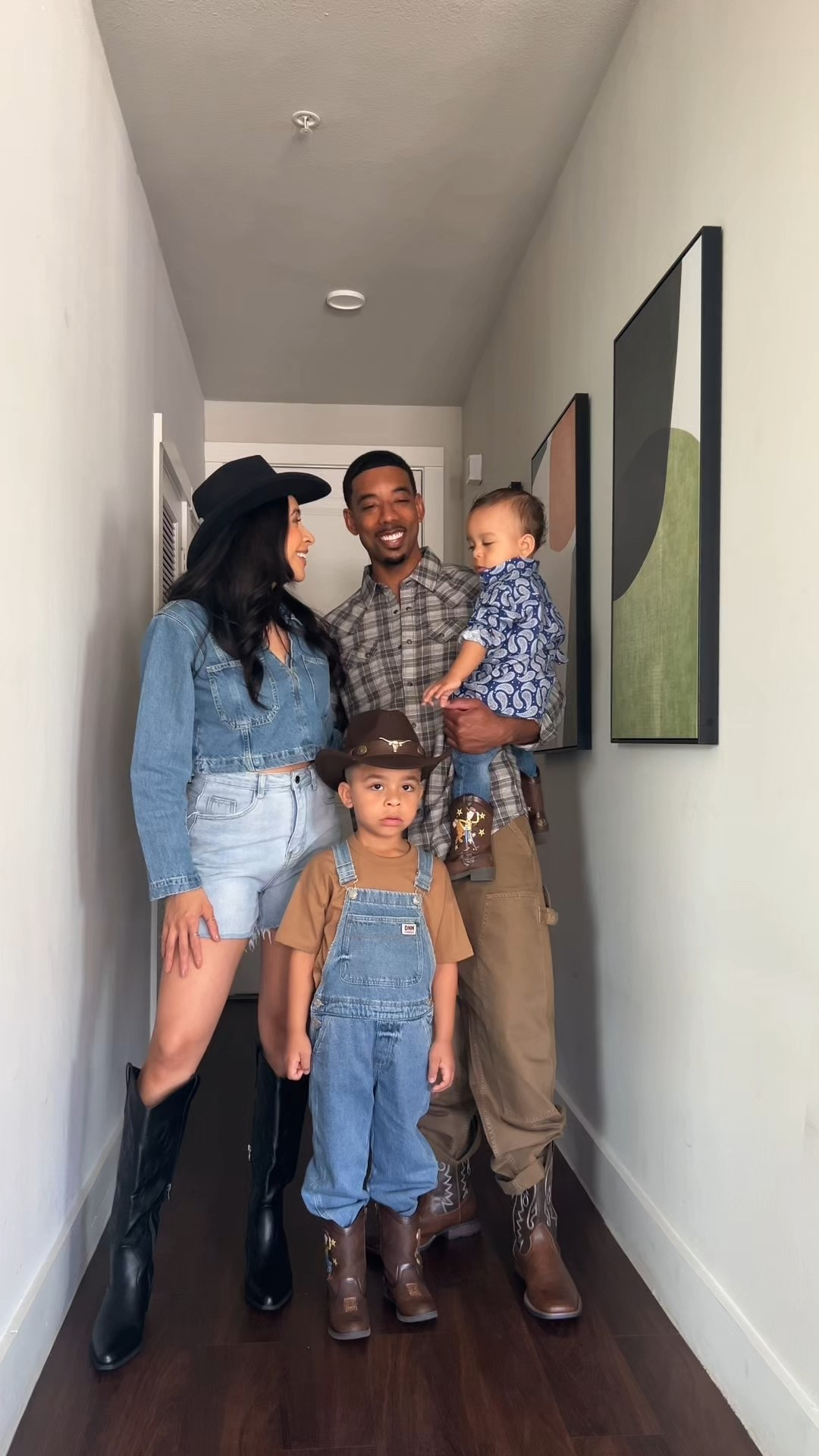 The cutest cowboys I know 🤎🐎👢✨ 

Rodeo outfits , family rodeo fits, cowboy hats, cowboy boots, cowgirl outfit, toddler, cowboy outfit, toddler, cowboy outfit