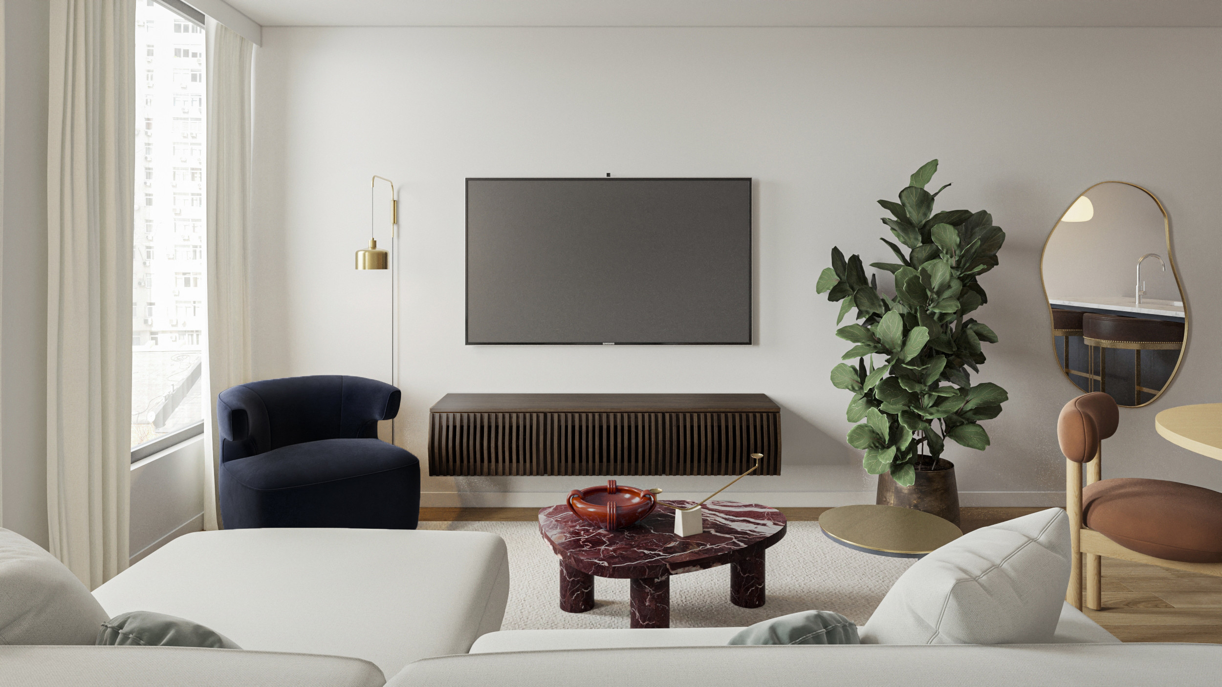 Modern Small Apartment in NY design. Jewel tones and fresh vibe.  

 #LTKCyberWeek #LTKHome