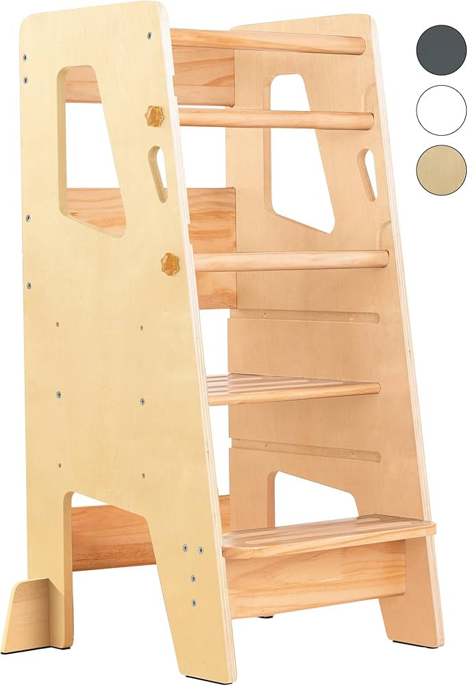 Toddler Standing Tower - Complete Toddler Kitchen Stool Helper - Ideal Kids Kitchen Step Stool fo... | Amazon (US)