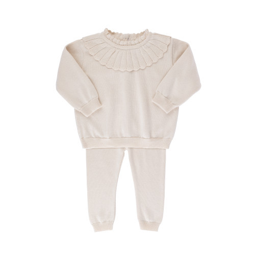 Scalloped Collar Knit Set | Feltman Brothers