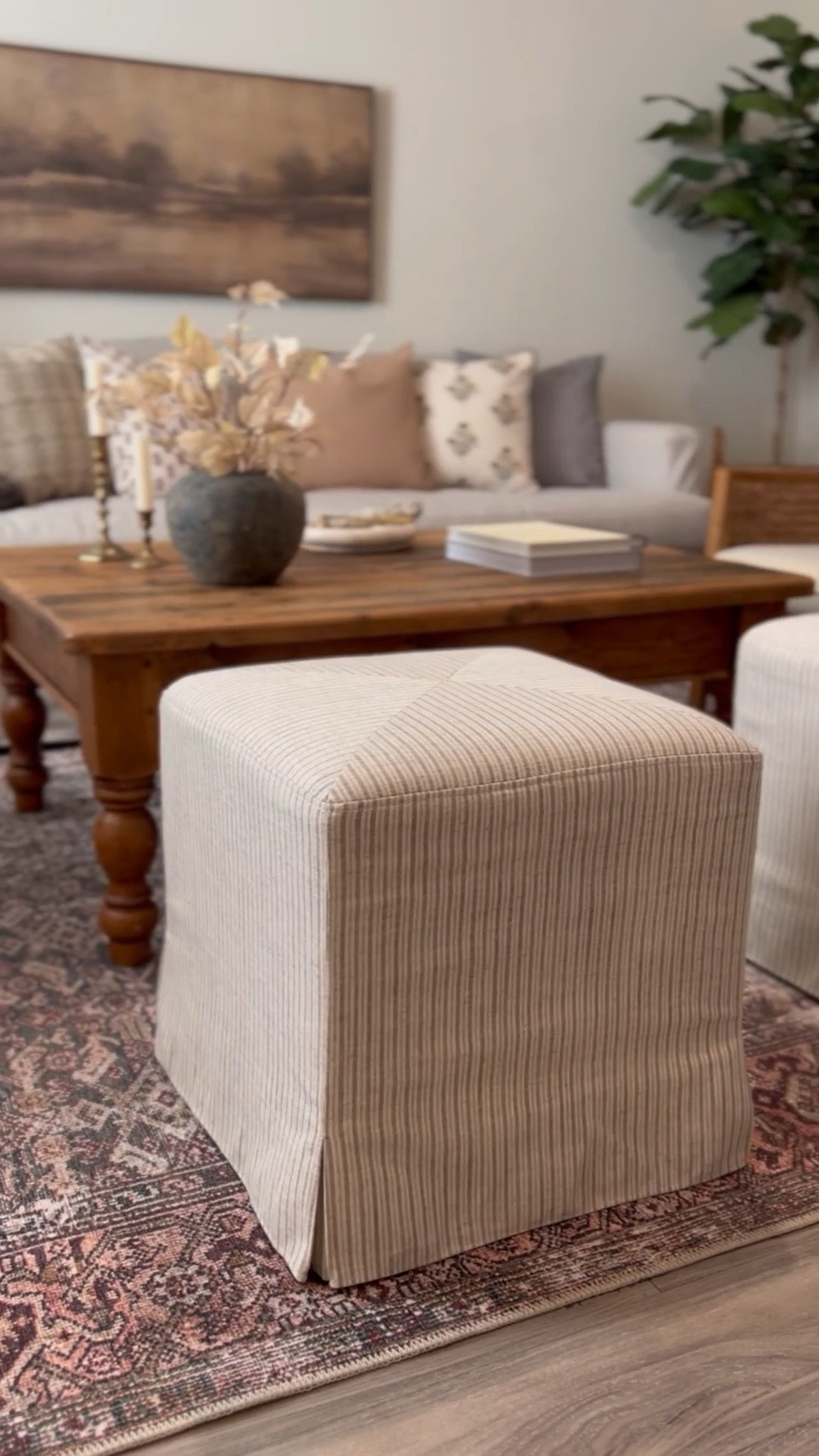 Shop my family room decor and furniture! Living room, family room, den, area rug, throw pillow, throw blanket, candle holder, coffee table decor, vase, slipcovered sofa, couch, modern farmhouse, organic modern, Target, Threshold, Studio McGee, transitional
#LTKSummerSales 
#LTKVideo 

#LTKHome #LTKWatchNow #LTKStyleTip