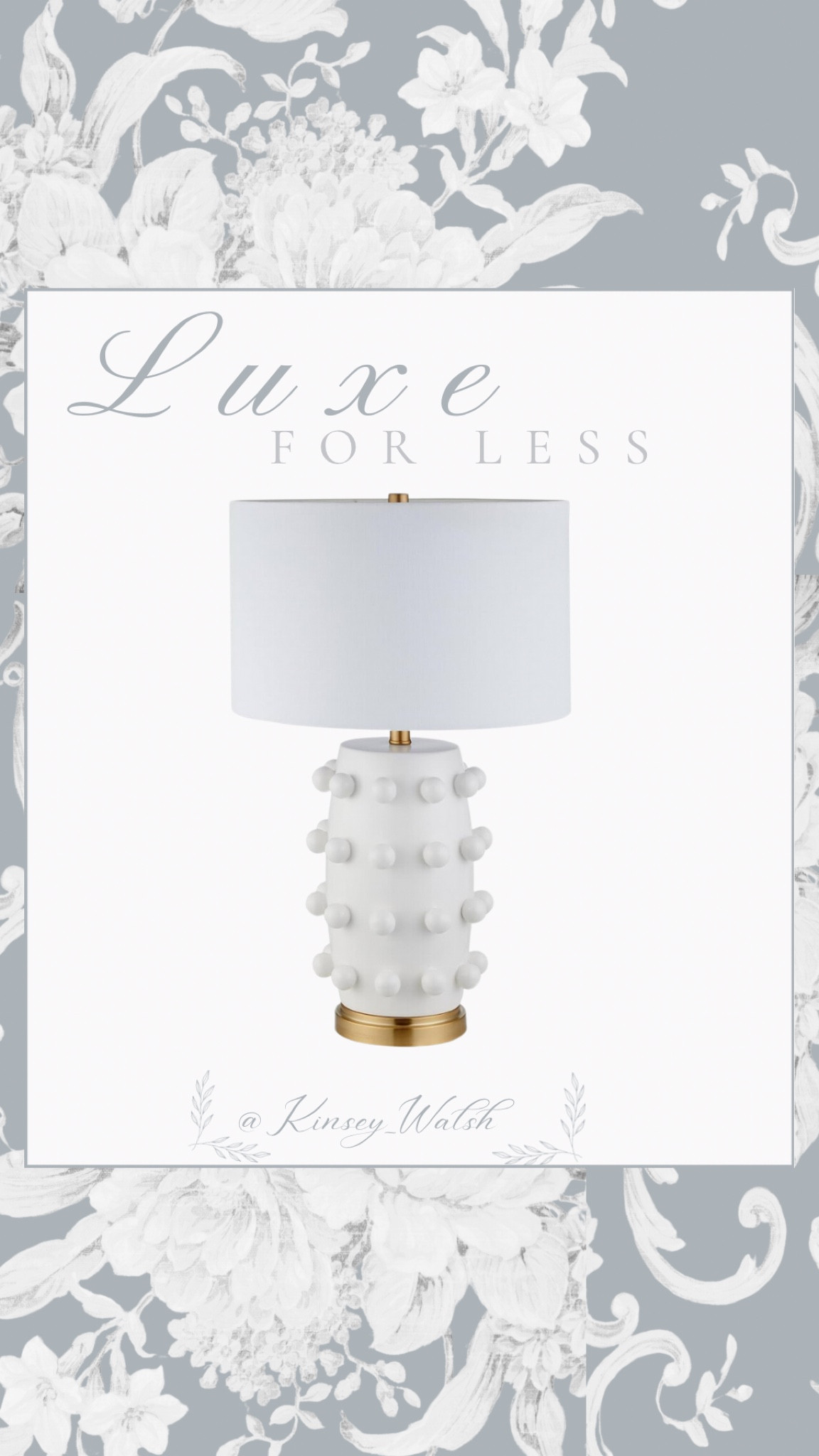 Luxe for less white gold lamp! 

#LTKFindsUnder100 #LTKSaleAlert #LTKHome