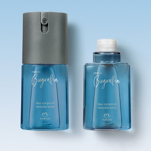 Kit Desodorante Corporal Biografia Masculino com Refil | Natura BR