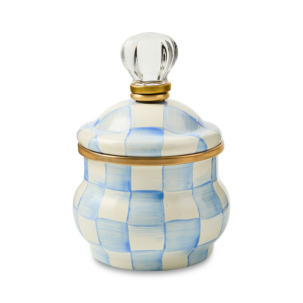 Sky Check Lidded Sugar Bowl | MacKenzie-Childs