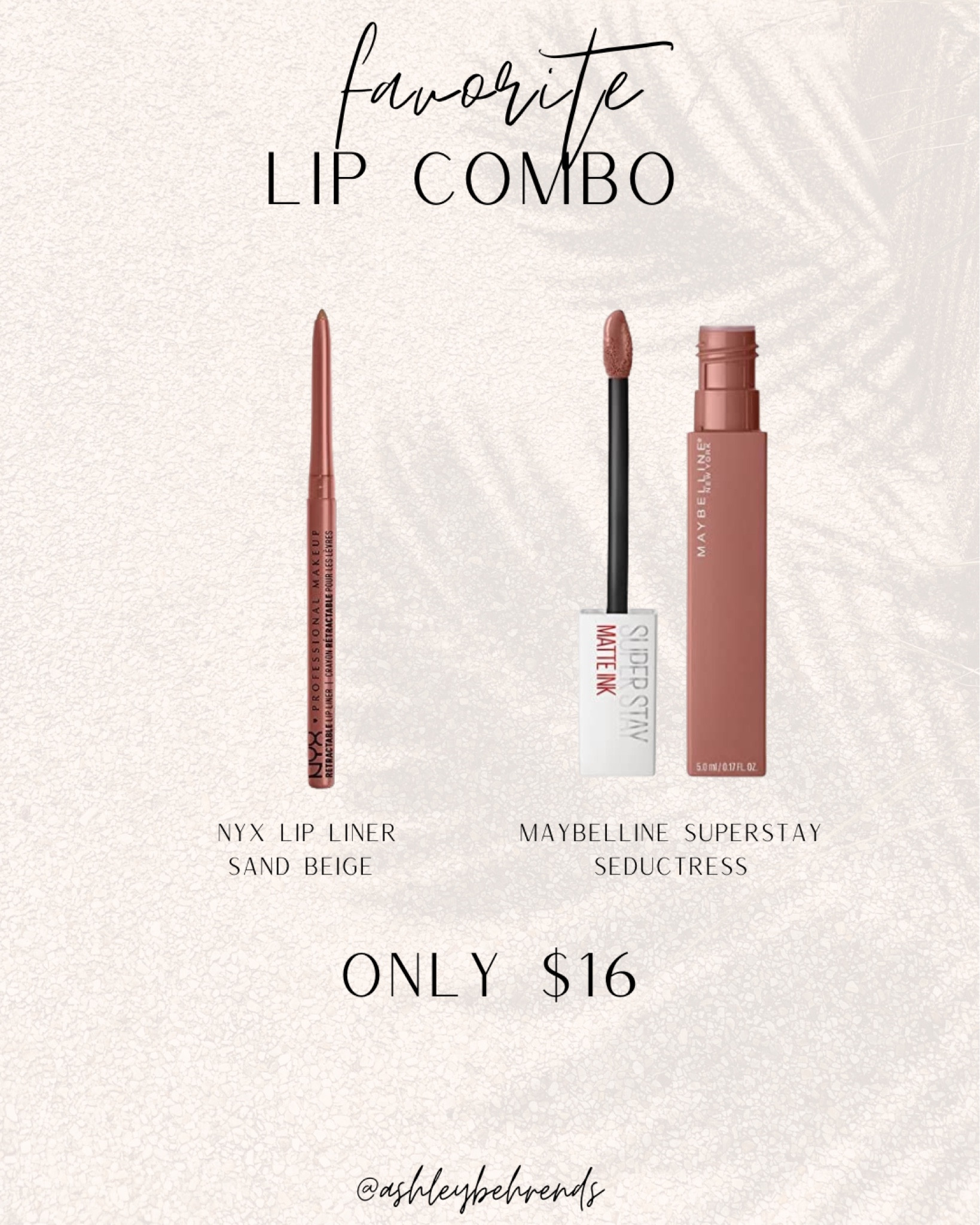 My favorite lip combo 💄💋 
NYX lip liner: Sand Beige
Maybelline SuperStay Matte Ink: Seductress 
#makeup #beautyproducts #lipstick #lipcombo #lipliner #liquidlipstick #maybelline #NYX #holygrail #myfavorites 

#LTKbeauty #LTKunder50 #LTKFind