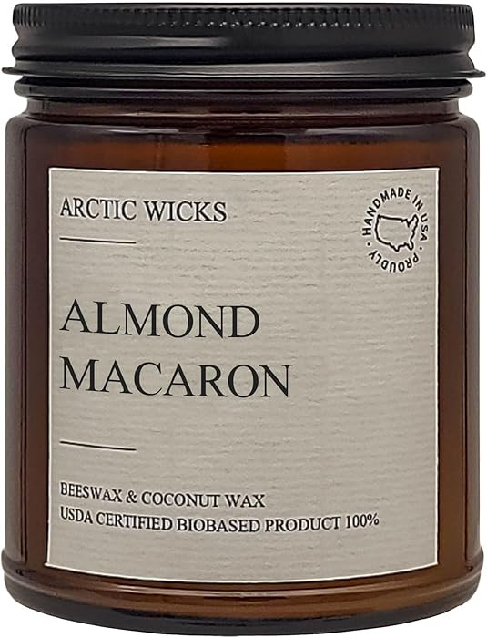 Arctic Wicks Scented Coconut Beeswax Candles | Coconut Beeswax Non Toxic Candle 9oz Amber | Farmh... | Amazon (US)