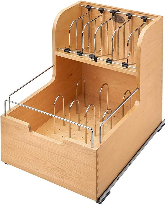 Rev-A-Shelf 4FSCO-18SC-1 Kitchen Food Storage Container Organizer Soft Close for 18 Inch Cabinets... | Amazon (US)