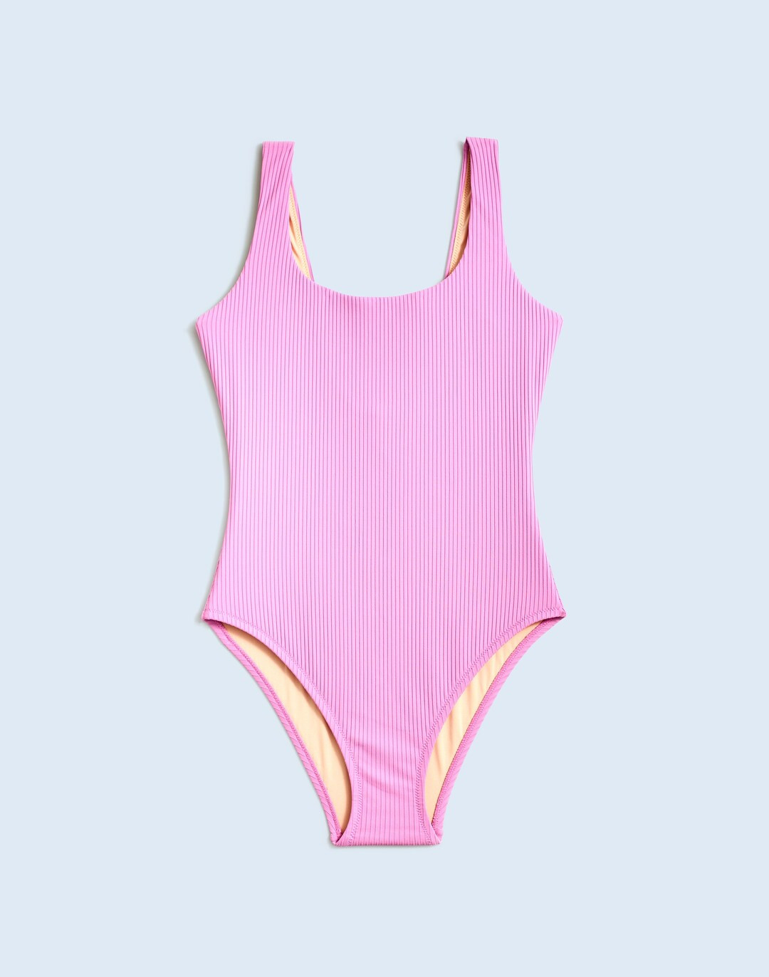 Ribbed Scoop-Neck  One-Piece Swimsuit | Madewell