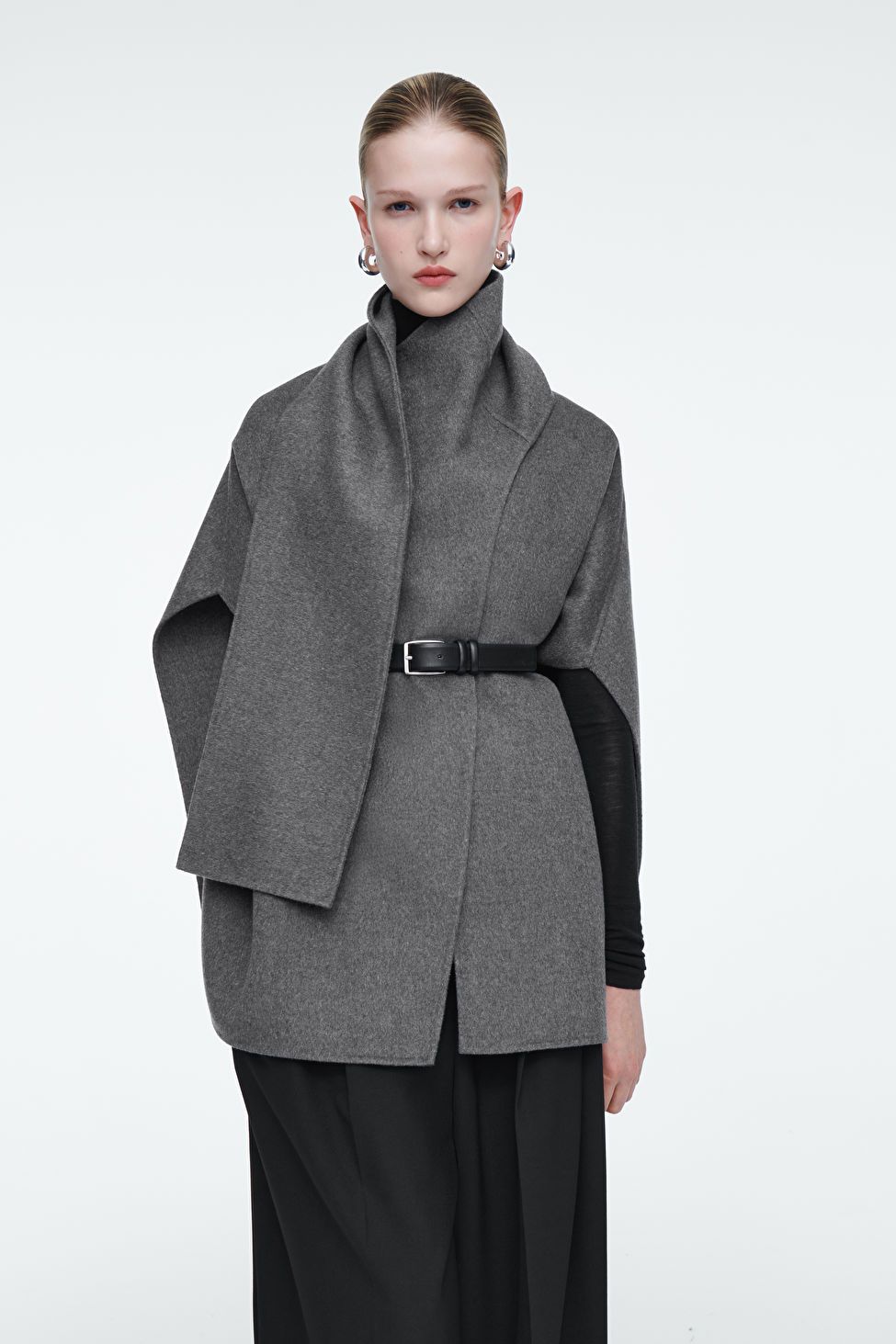 WOOL-BLEND CAPE - GRAY - Coats and Jackets - COS | COS (US)