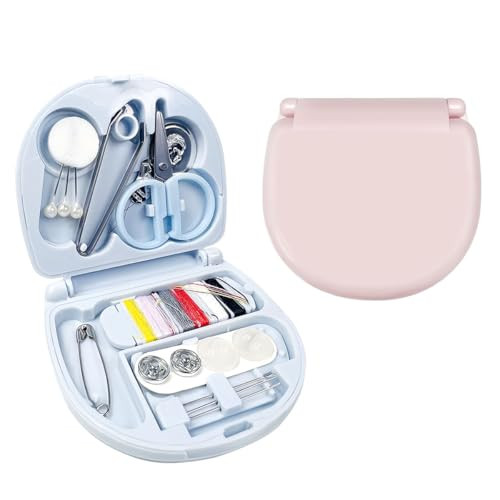 2 Pack Mini Sewing Kit, Travel Sewing Box, Portable Sewing Tool Kit, Needle and Thread Kit, Emergency Sewing Kit for Adults, Travel Sewing Kit, Mini Sewing Set, with Scissors Threads Sewing Needles | Amazon (US)