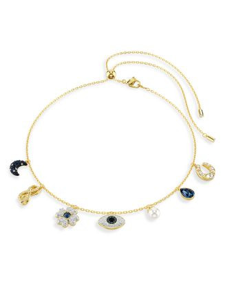 Symbolica Crystal & Imitation Pearl Adjustable Choker Necklace in Gold Tone, 16.5"-20.5" | Bloomingdale's (US)