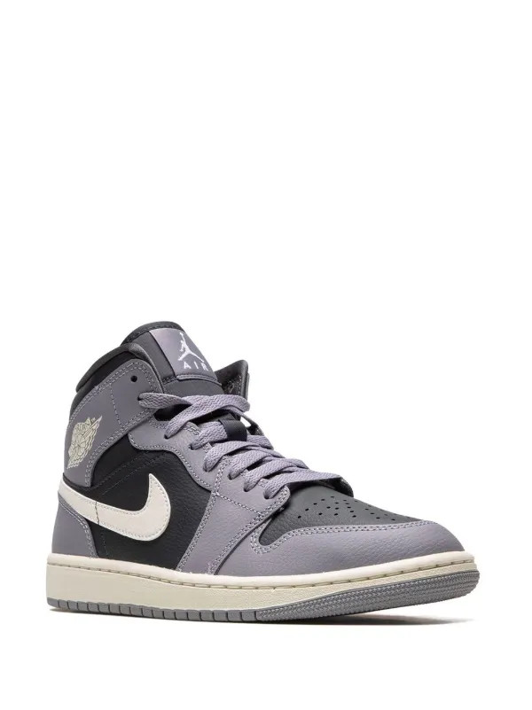 Jordan Air Jordan 1 Mid "Cement Grey" Sneakers | Grey | FARFETCH | Farfetch Global