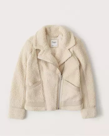 Sherpa Moto Jacket | Abercrombie & Fitch US & UK
