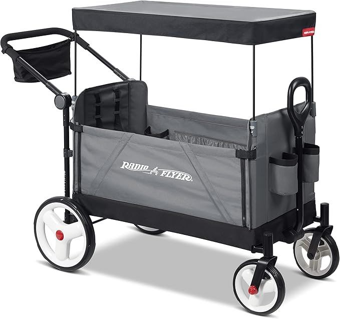 Radio Flyer City Luxe Stroll ‘N Wagon - Amazon Exclusive, Grey | Amazon (US)
