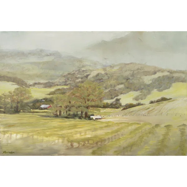 'Spring Vineyard' by Silvia Rutledge - Wrapped Canvas Painting Print | Wayfair North America