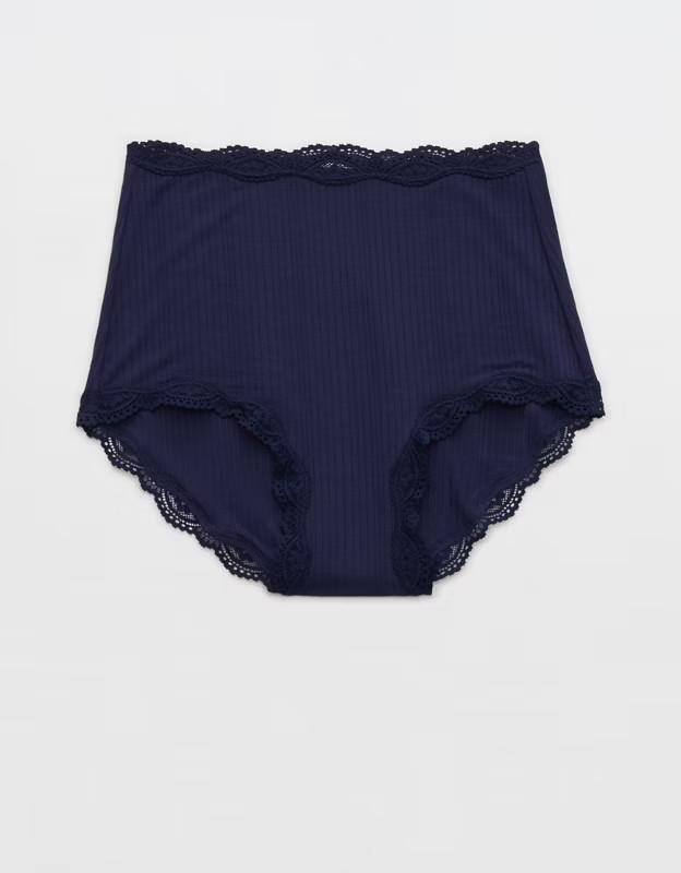 Superchill Modal Lace Super High Waisted Boybrief Underwear | American Eagle Outfitters (US & CA)