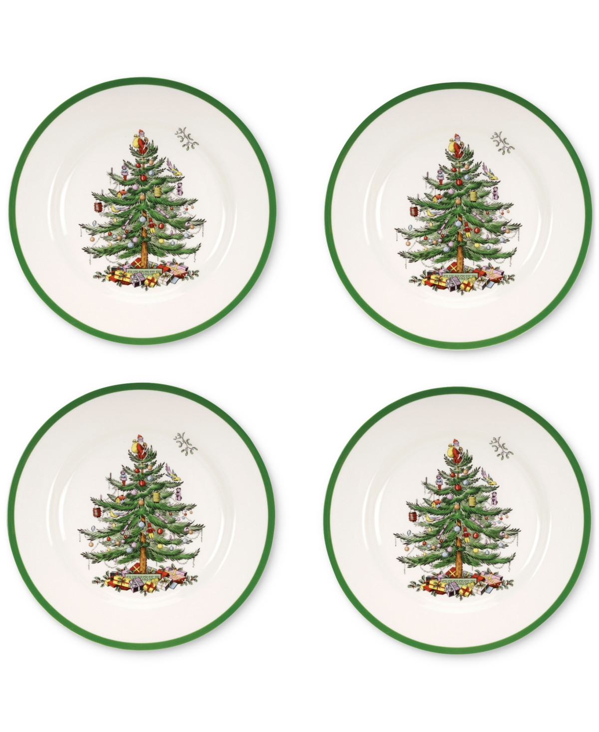 Spode Christmas Tree Dinner Plates, Set of 4 | Macy's